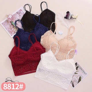 Áo bra ren 2 dây mảnh có mút ngực