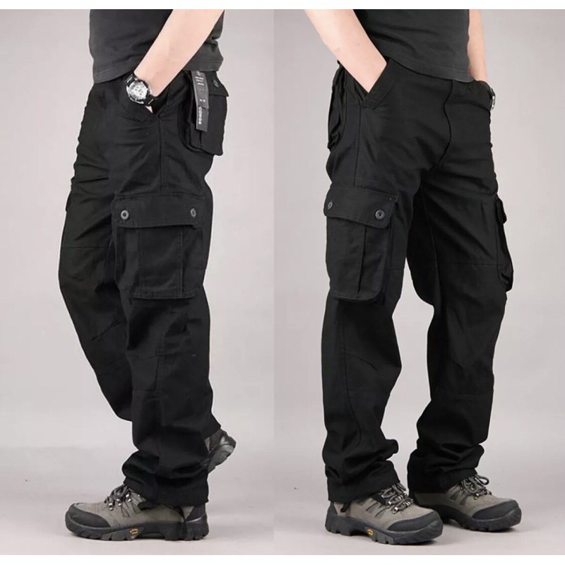 Quần dài kaki nam túi hôp cao cấp