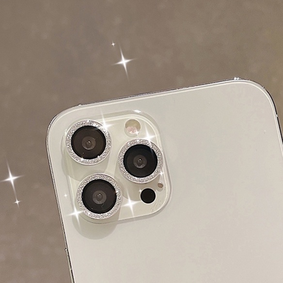 Bộ dán mắt camera iphone nhũ kim tuyến cho 13 pro max/ 12 pro max/ 11 pro max/ 12 13 Mini đẹp lung linh