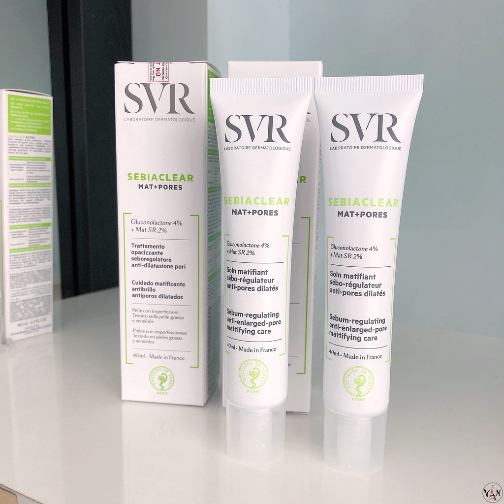 Kem Dưỡng Kiềm Dầu Và Thu Nhỏ Lỗ Chân Lông SVR Sebiaclear Mat + Pores 40ml