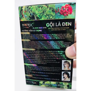 Gội là đen Matrix hộp 10 gói