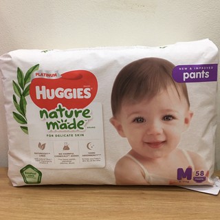 Tã quần Huggies Platinum Naturemade M58 (6 - 11kg)