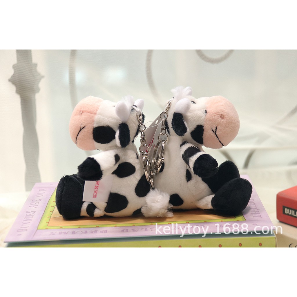 Dễ Thương Thú Nhồi Bông Hình Bò Sữa Đáng Yêu