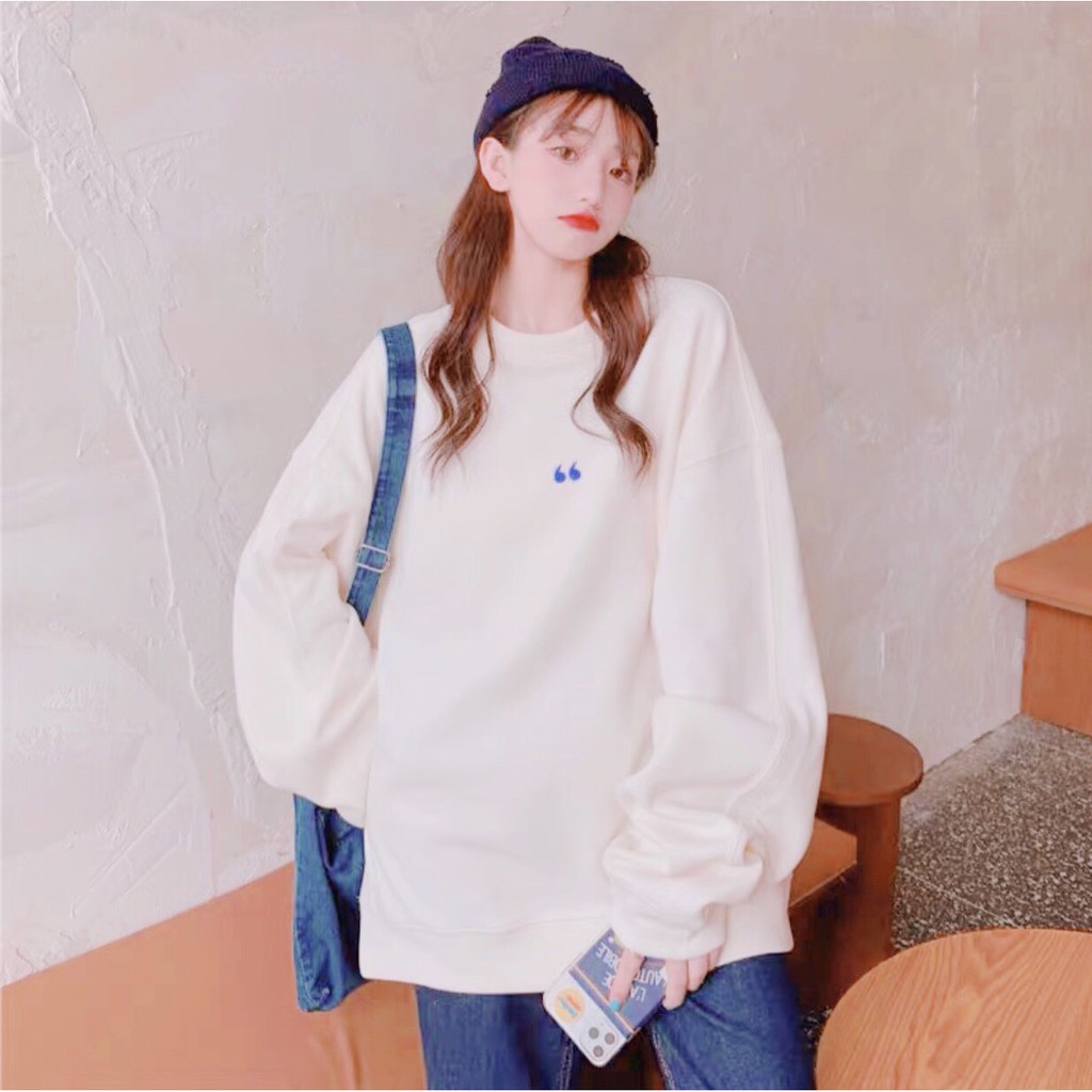 [Mã WARUN27 giảm 12k đơn 99k] Áo Sweater DẤU PHẨY Unisex (Bo VẢI) 1hitshop | BigBuy360 - bigbuy360.vn