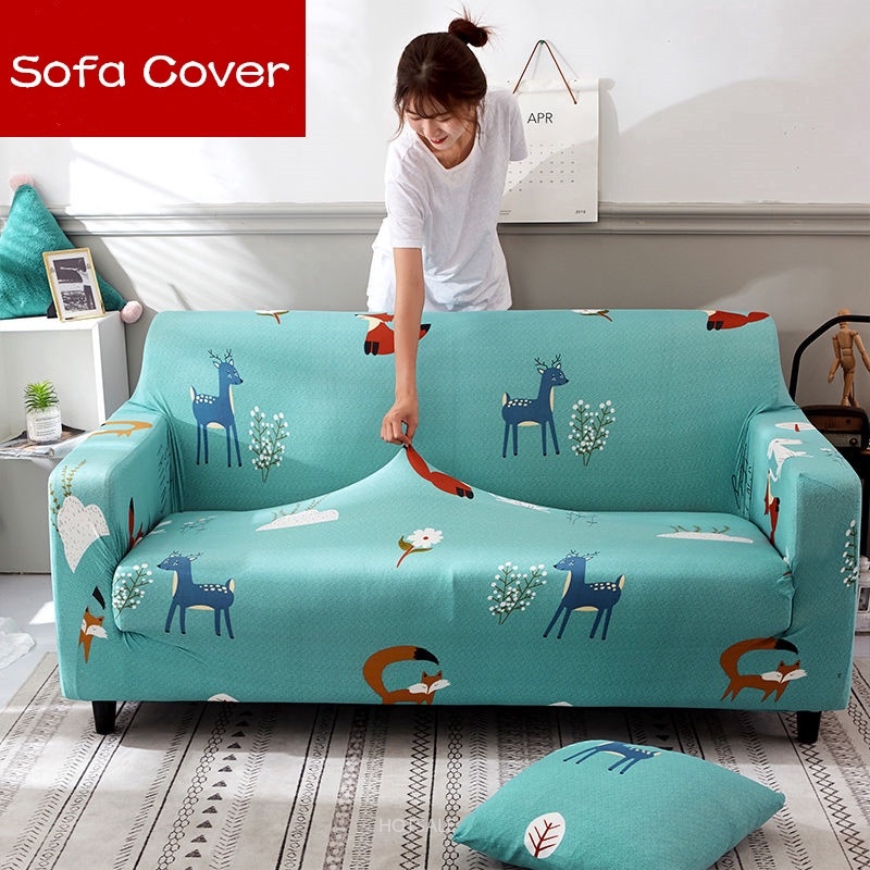 Vỏ bọc ghế sofa co giãn chống bụi toàn diện thông dụng 1~4