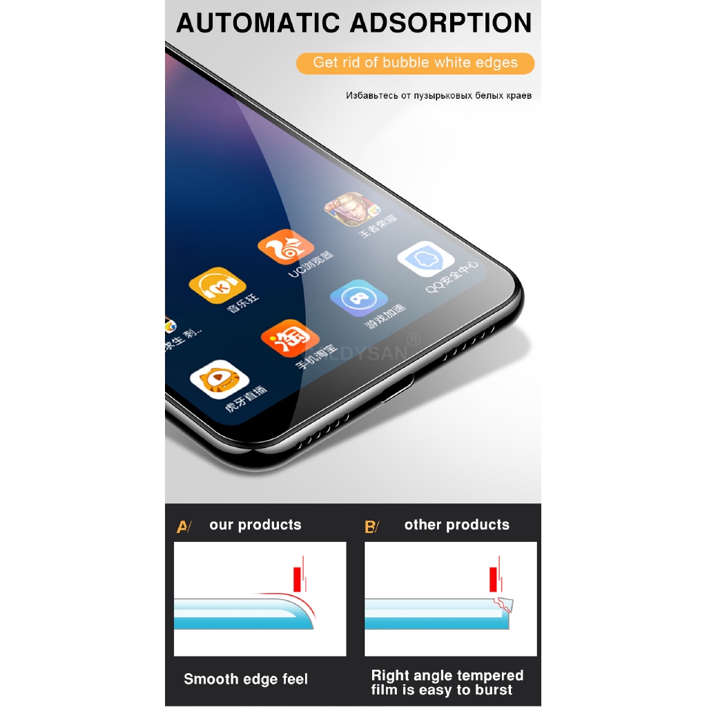 3 Pcs Vivo V29e 5G V29 Y17s Y02t Y36 V27e Y02A V25 Pro 5G Y35 V25e Y16 Y22s Y02s X80 Pro T1 5G T1x Y01 V23 V23e Y33s Y72 Y21 Y21s Y15A Y15s Bảo vệ đầy đủ Durable Tempered Glass 2.5D Màn hình bảo vệ phim