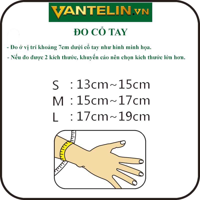 Băng bảo vệ cổ tay Vantelin dùng băng cổ tay tập gym, thể thao, bảo vệ cổ tay chấn thương