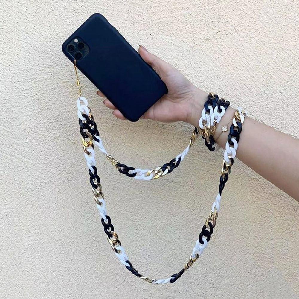 Dây Đeo Điện Thoại Xâu Hạt Acrylic Chống Thất Lạc Hiệu Balenciages Thời Trang Cho Nữ