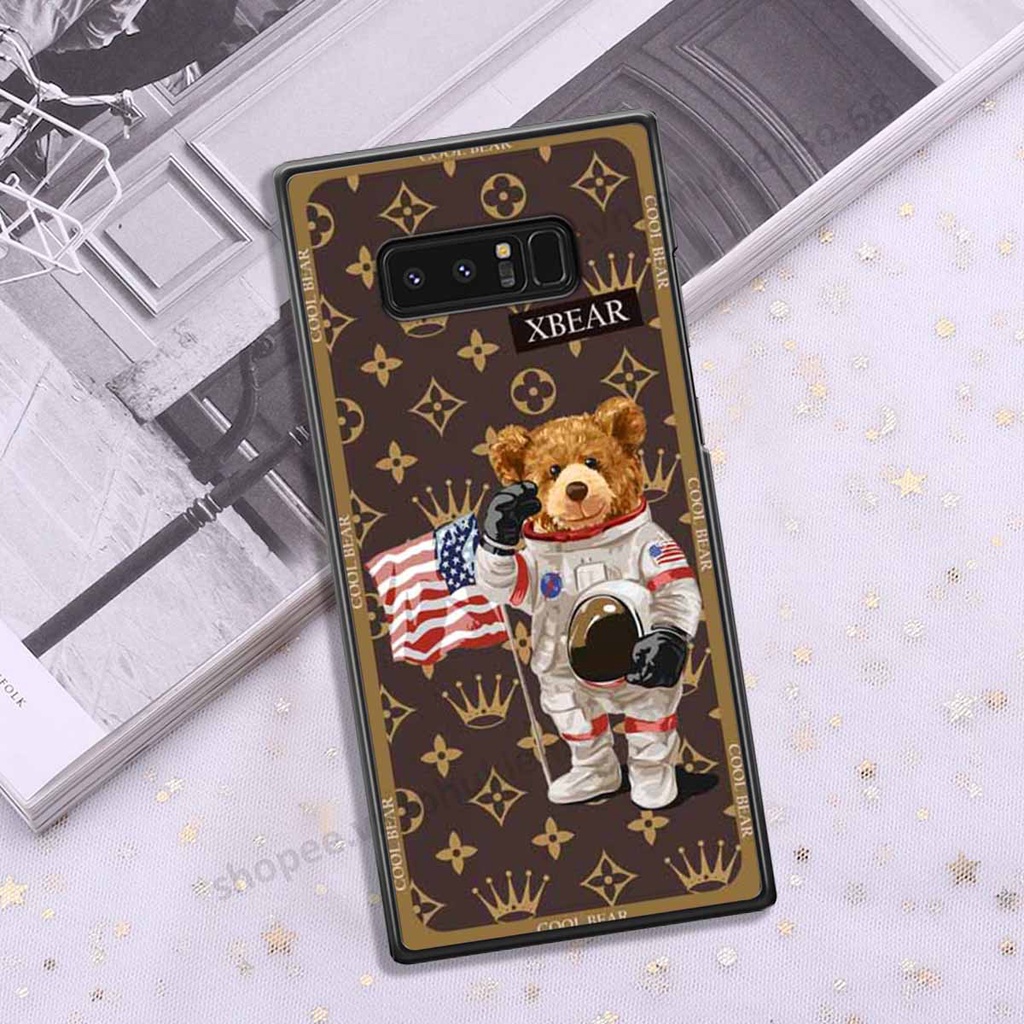 Ốp lưng điện thoại Samsung Note 8 in hình gấu bear, kaws, doremon thời trang, ốp lưng cao cấp chất lượng