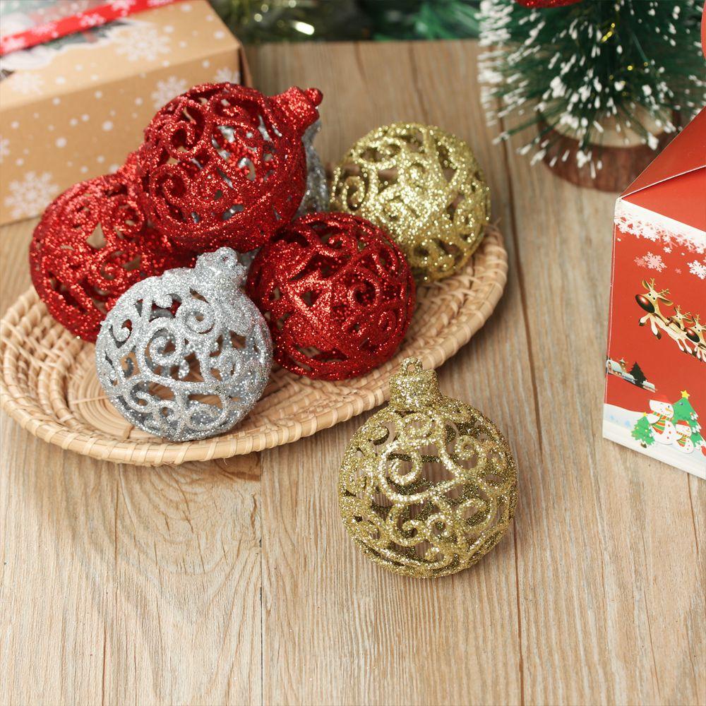 Set 6 Trái Châu Trang Trí Cây Thông Noel
