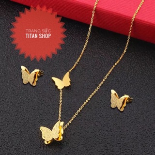Set bộ titan 2 món bướm cát SB09