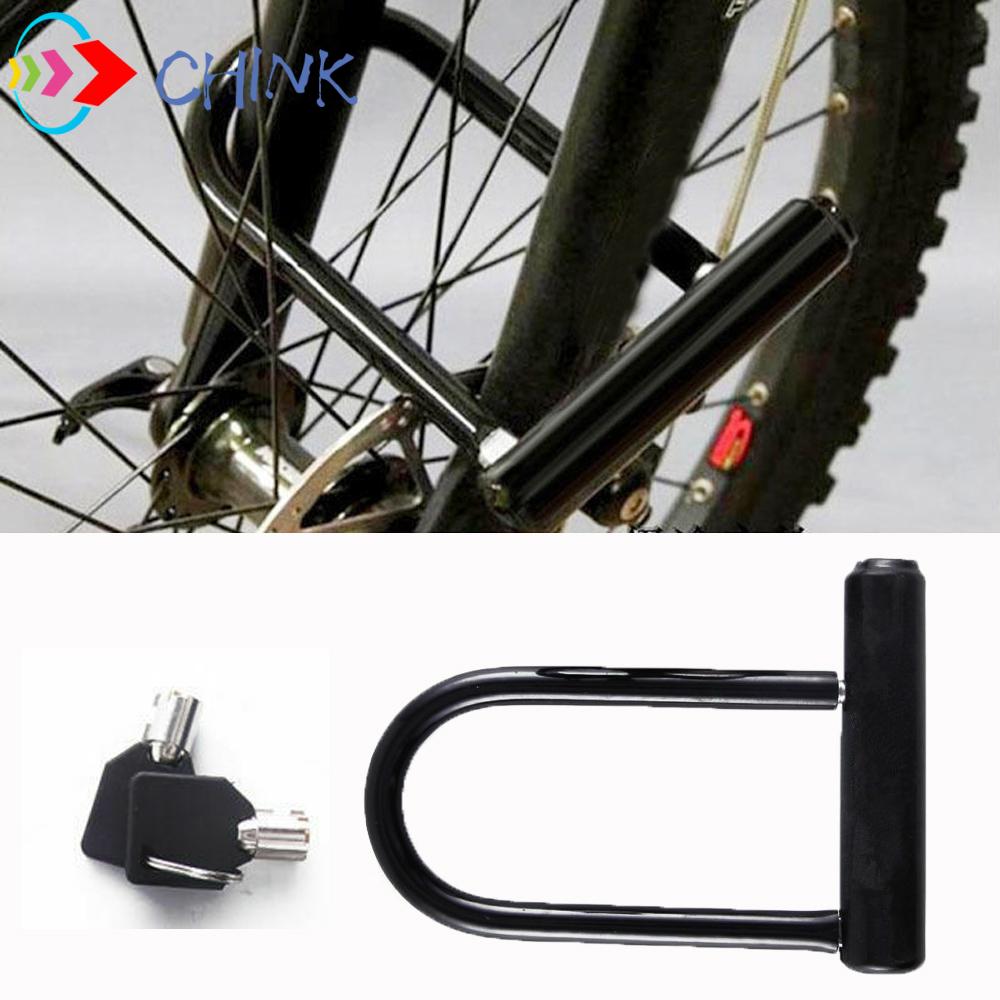 CHINK Universal Bike Bicycle Motorcycle Steel Anti Theft Perfect Strong Security U Lock Cycling Safety Accessory With Mounting Bracket Key