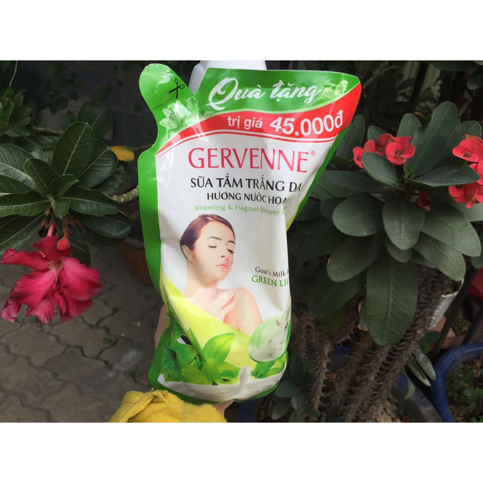 SỮA TẮM GERVENNE 3 màu 3 mùi hương mix thơm ngọt 900G + Tặng túi sữa tắm 380g