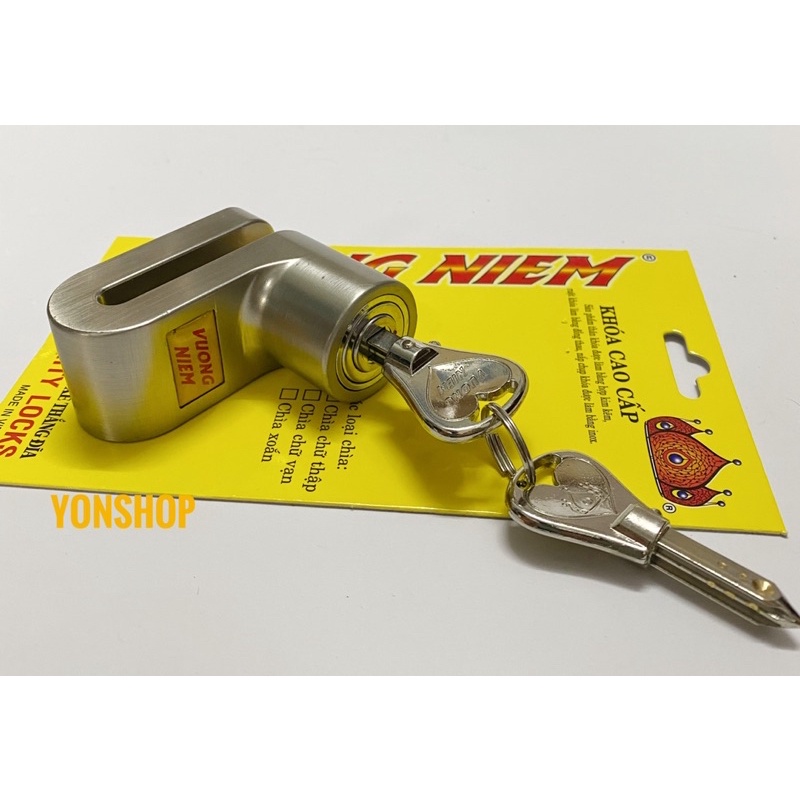 Khoá Đĩa Xe Máy  Cao Cấp Hiệu VUONG NIEM