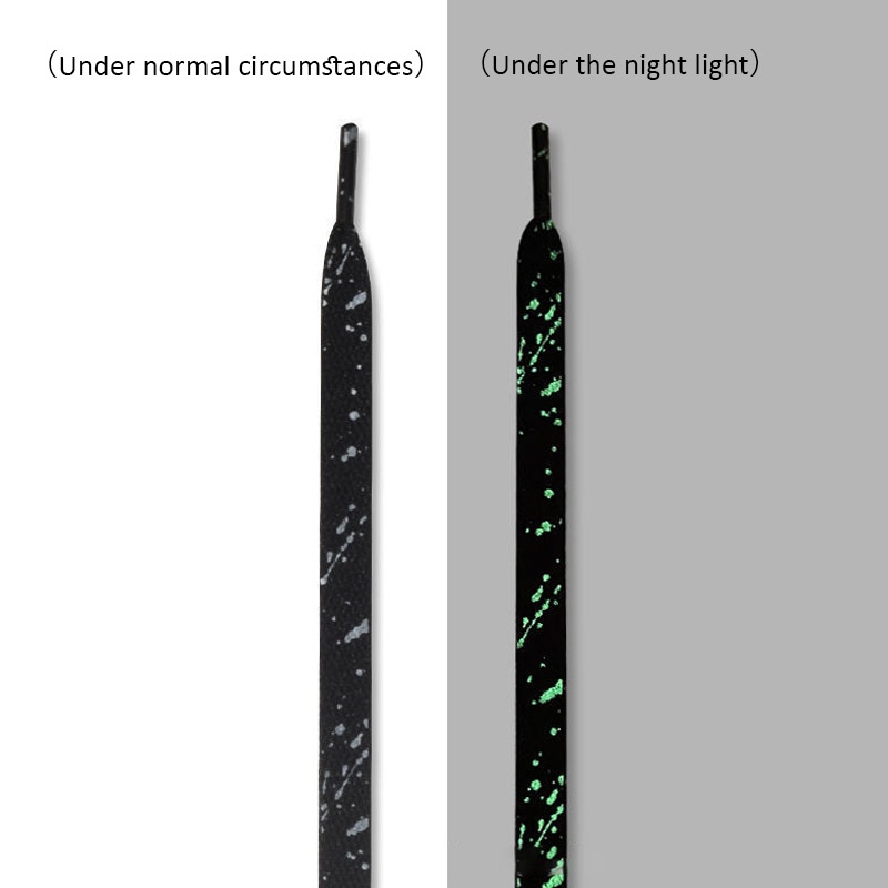 Dây Giày Dẹt Nhuộm Màu Gradient Không Cần Buộc