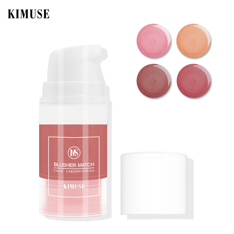 [Hàng mới về] Kem má hồng Kimuse dạng lỏng lâu trôi chống thấm nước không phai trang điểm đẹp mắt 6ml | BigBuy360 - bigbuy360.vn