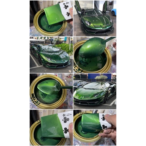 Màu Sơn Xanh Rêu Lamborghini ( Sơn Oto Xe Máy ) Màu Cực Hot