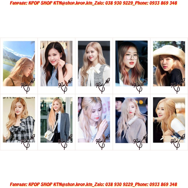 CARD CHỮ KÍ ROSÉ BLACK PINK