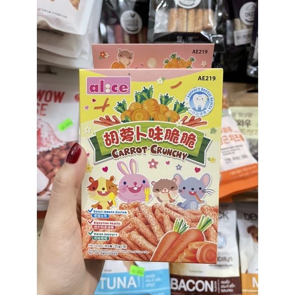 Bánh Giòn Bí Ngô, Cà Rốt Alice Pumpkin Crunchy cho thỏ, bọ, Hamster, Chinchilla 30g