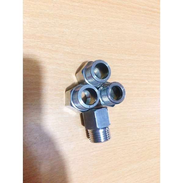Nối 2 đầu ren, ren trong- ren ngoài inox 21