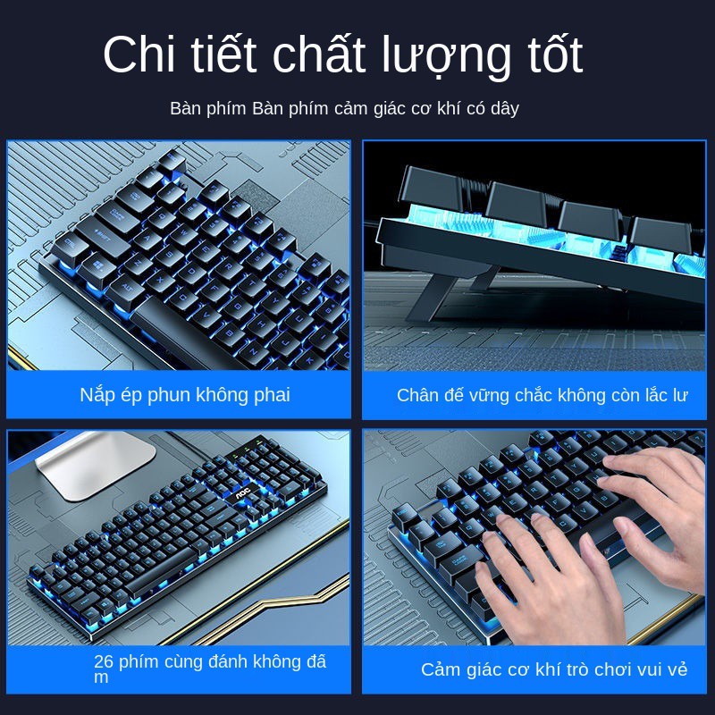 Máy AOC Bàn phím cảm giác tay tính để xách phổ thông có dây USB chơi game phát sáng và bộ chuột | BigBuy360 - bigbuy360.vn
