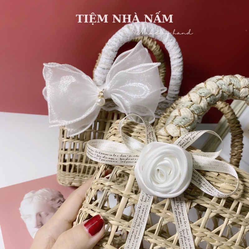 TÚI CÓI MINI ĐI BIỂN HÀNG THIẾT KẾ XINH XẮN - [ Nhà Nấm handmade ]