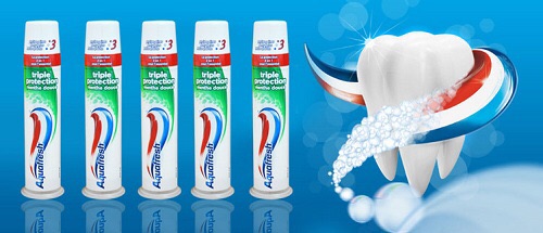 KEM ĐÁNH RĂNG AQUAFRESH 3 in 1 DẠNG ỐNG