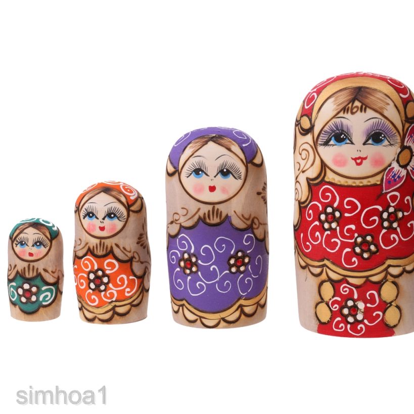 Bộ 7 Búp Bê Nga Matryoshka Bằng Gỗ