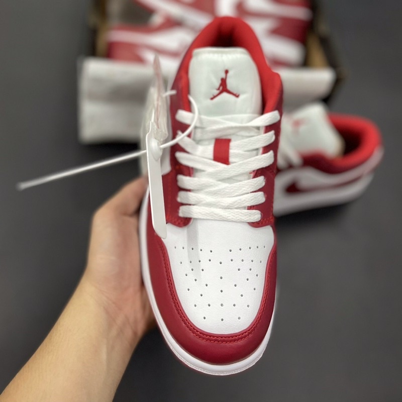 (ẢNH THẬT 1.1) Jordan low GYM RED đỏ trắng chuẩn 11 Trung