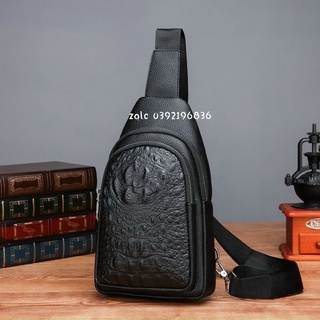 ❤️𝙁𝙍𝙀𝙀𝙎𝙃𝙄𝙋❤️ túi bao tử nam da cá xấu cao cấp shop luxury tuyển sỉ toàn quốc