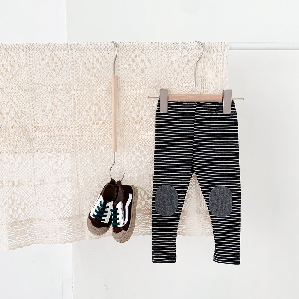 Quần Legging Cotton Mềm Mại Họa Tiết Kẻ Sọc Cho Bé Sơ Sinh 0-24 Tháng Tuổi