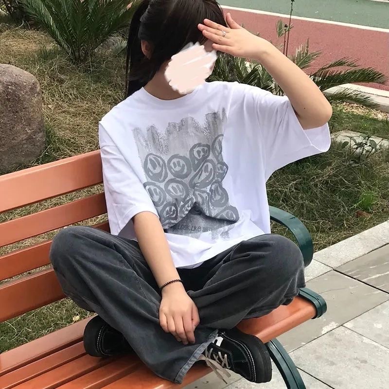 Áo Thun Tay Lỡ 100% Cotton Nam Nữ Unisex