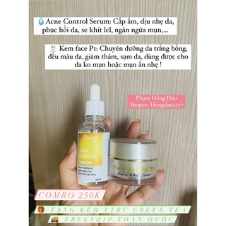 COMBO KEM FACE P1 VÀ SERUM MỚI PONRY (TẶNG KÈM QUÀ)