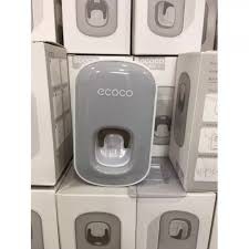 Kệ lấy kem đánh răng đựng bàn chải đánh răng đơn ECOCO sang trọng cao cấp - Nhả kem ecoco đơn mini mẫu mới