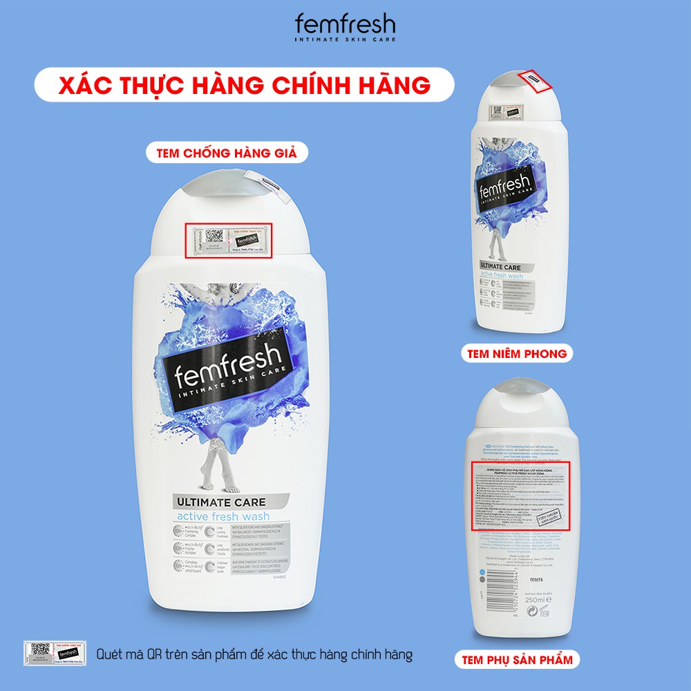 Dung Dịch Vệ Sinh Phụ Nữ Femfresh Wash 250ml