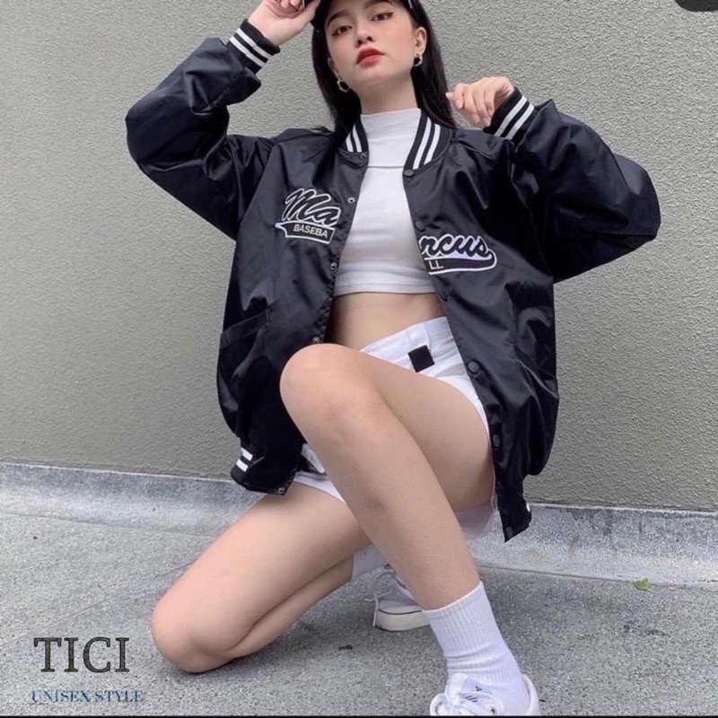 Áo Khoác Dù BOMBER MAR.CUS UNISEX❤Form rộng(Chất vải Dù dày xịn 2 lớp)[FREESHIP]