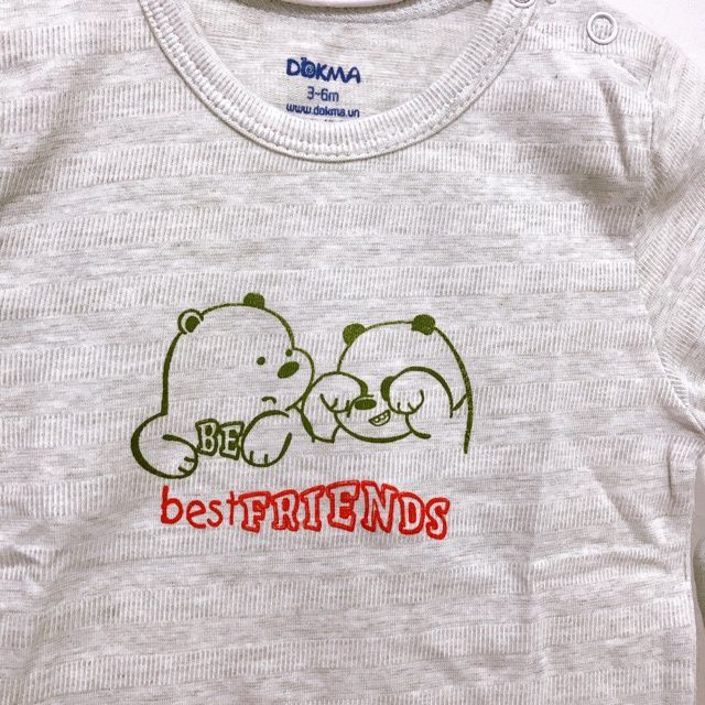 Dokma - Áo dài tay cài vai giữ nhiệt (6-18m) DA105