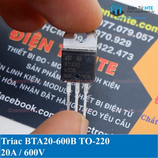 Bộ 3 Triac BTA20-600B 20A 600V TO-220