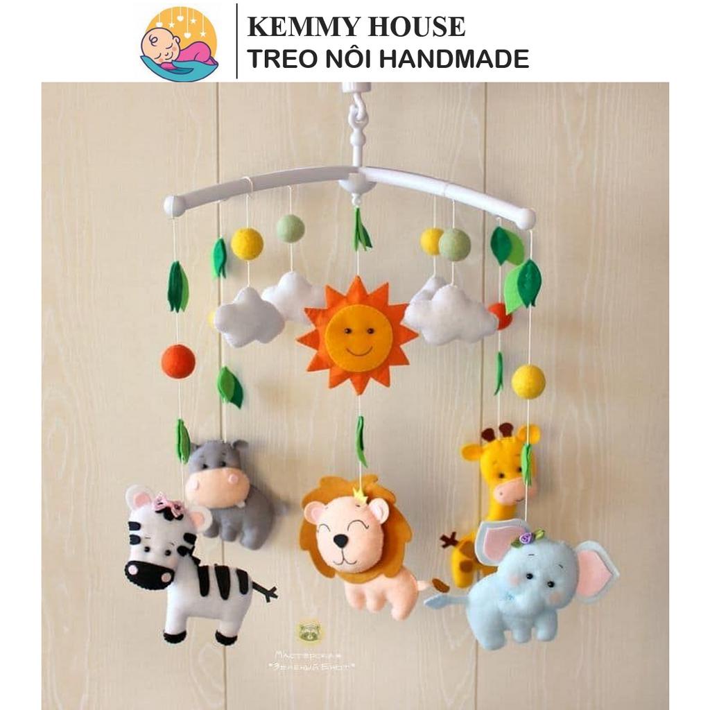 Mẫutreo nôi handmade mẫu vua sư tử kích thích thị giác cho bé