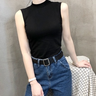 Áo thun body sát nách cổ cao