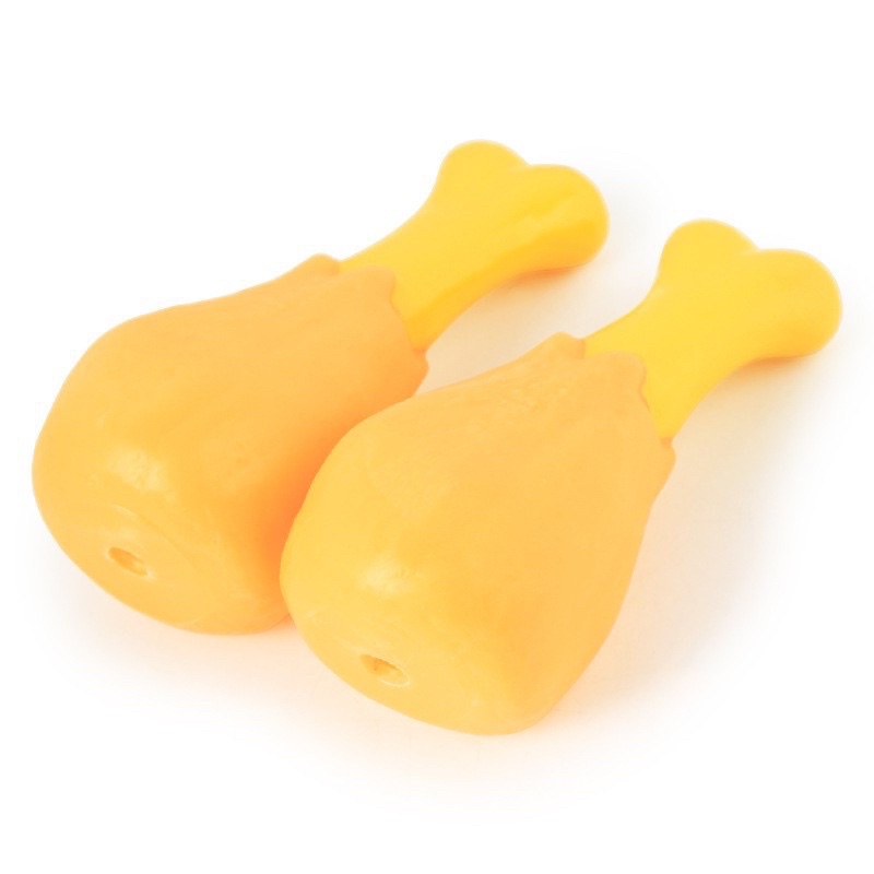 Đồ chơi cho chó mèo hình đùi gà kêu chíp chip