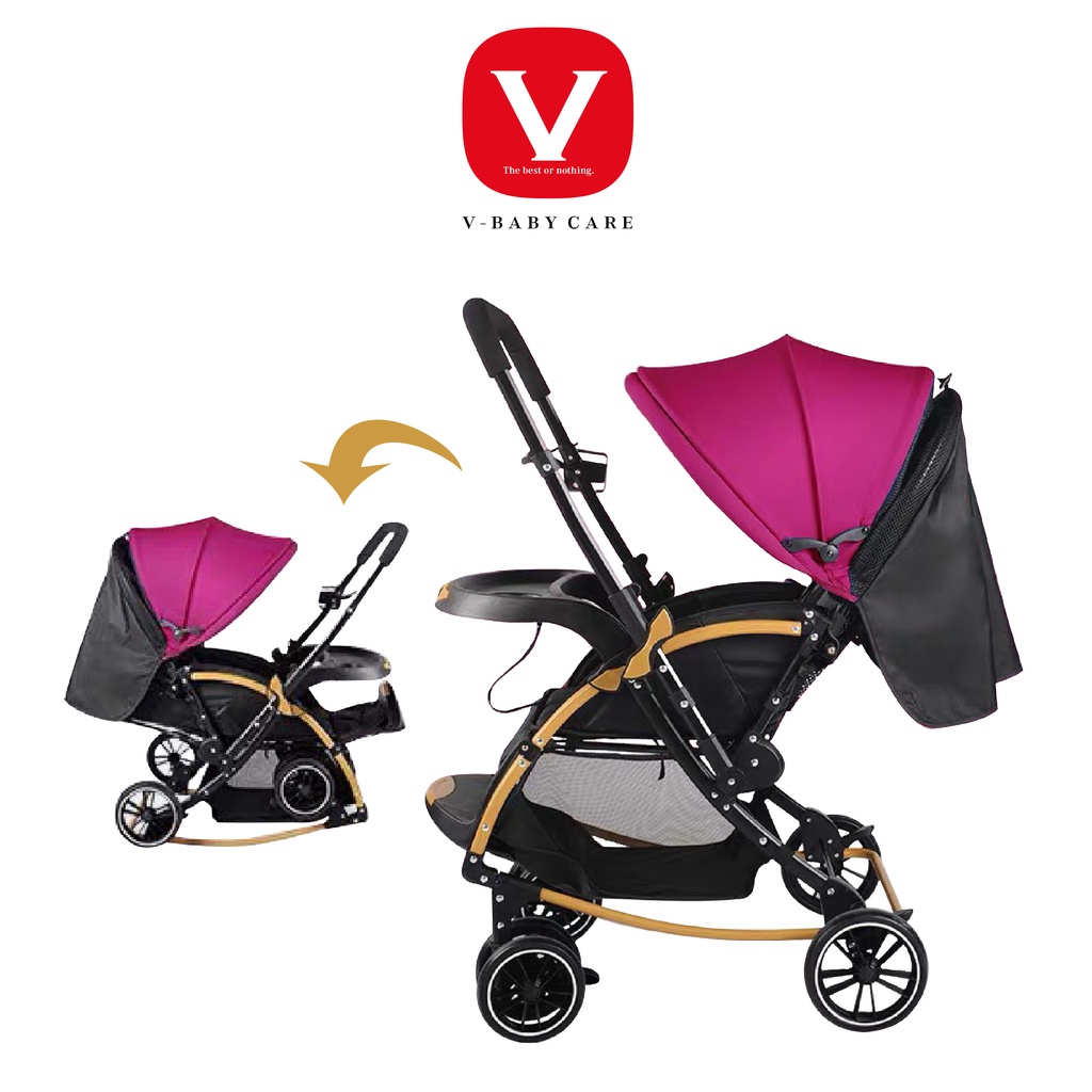 Xe Đẩy Trẻ Em Bập Bênh 2 Chiều Baobaohao C3