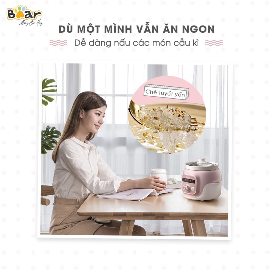 Nồi Nấu Chậm 1L Bear DDG-D10B1S