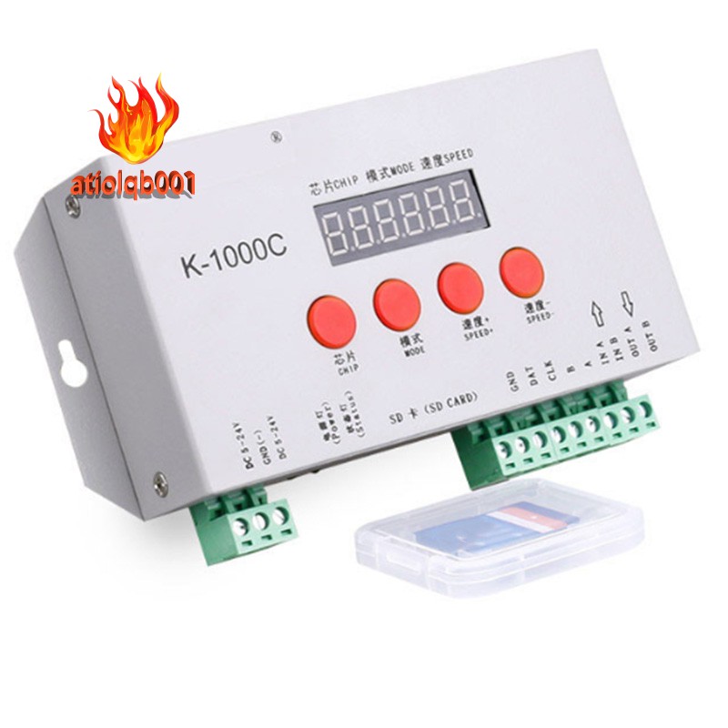 Bộ Điều Khiển K1000C Ws2812B Ws2811 Apa102 T1000S Ws2813 Led 2048 Pixel Program