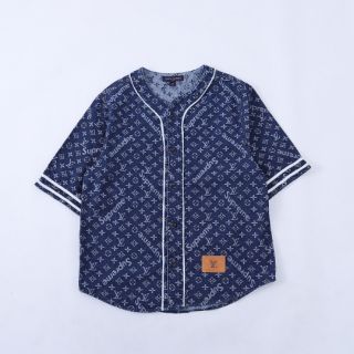 Áo Supreme x Louis Vuitton Baseball Jersey