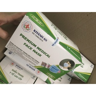 Hộp 50 cái khẩu trang y tế kháng khuẩn 4 lớp Khánh An hàng chất lượng
