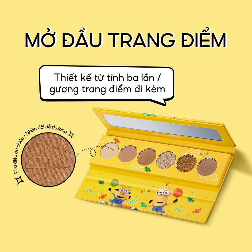 Bảng phấn mắt Carslan X Minions 6 màu 6g