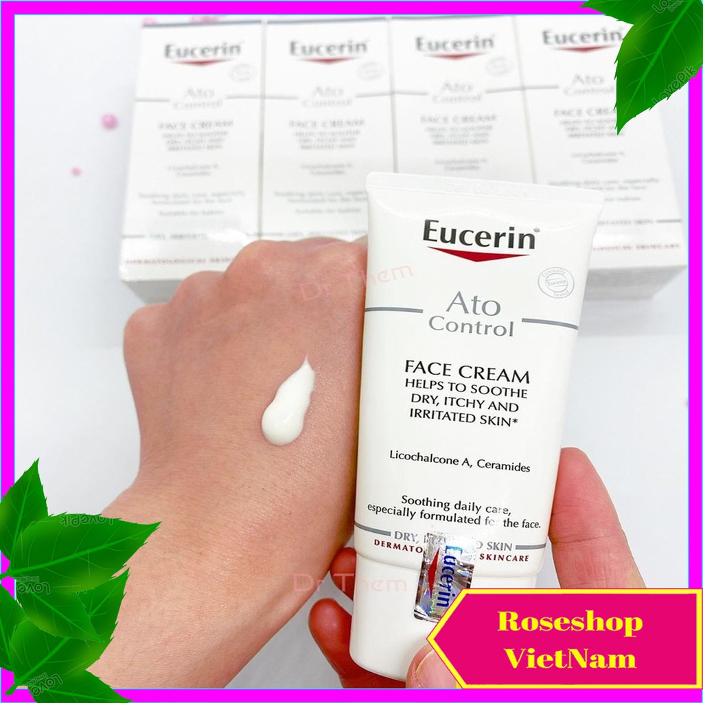 ✅Kem Dưỡng Da Mặt Eucerin Ato Control Face Care Cream 50ml - Dưỡng Ẩm, Kem Và Sữa Dưỡng Da. ROSESHOP VIETNAM SP89
