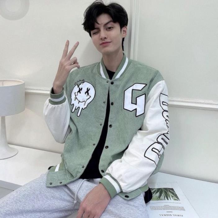 Áo khoát kaki 2 lớp NHUNG GÂN XXG dễ thương dễ thương-A783