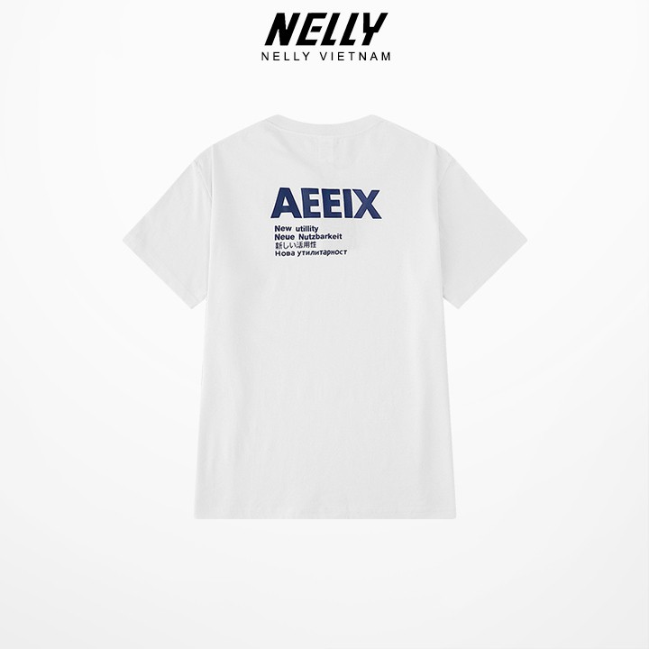 [Mã FAMALLT5 giảm 15% đơn 150k] Áo thun tay lỡ NELLY 100% cotton 4 chiều dáng unisex form rộng in hình aeeix mã N0007